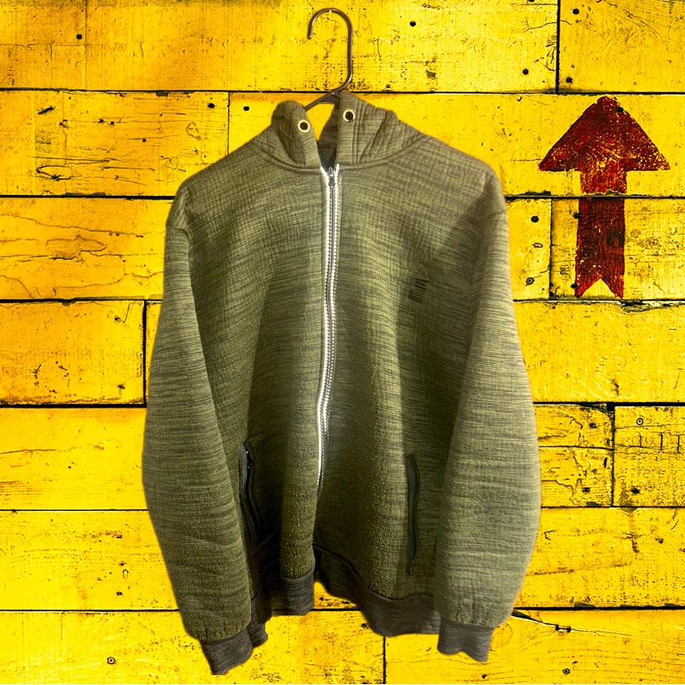 Akademiks Y2K Vintage Large Sherpa-Lined Men’s Streetwear Hoodie - EUC
